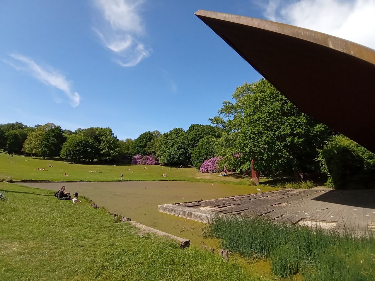 We&rsquo;re glad the Xperia L4 has a wide camera, but its low-res sensor leaves much of the grass here a texture-free green smudge.