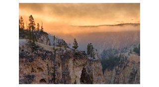 Photograph showing the Grand Canyon of the Yellowstone National Park, by wildlife photographer Charles Glatzer