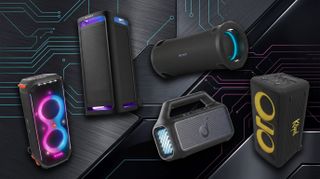 A selection of Bluetooth speakers.