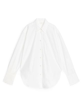 Relaxed-Fit Poplin Shirt - White - Arket Gb