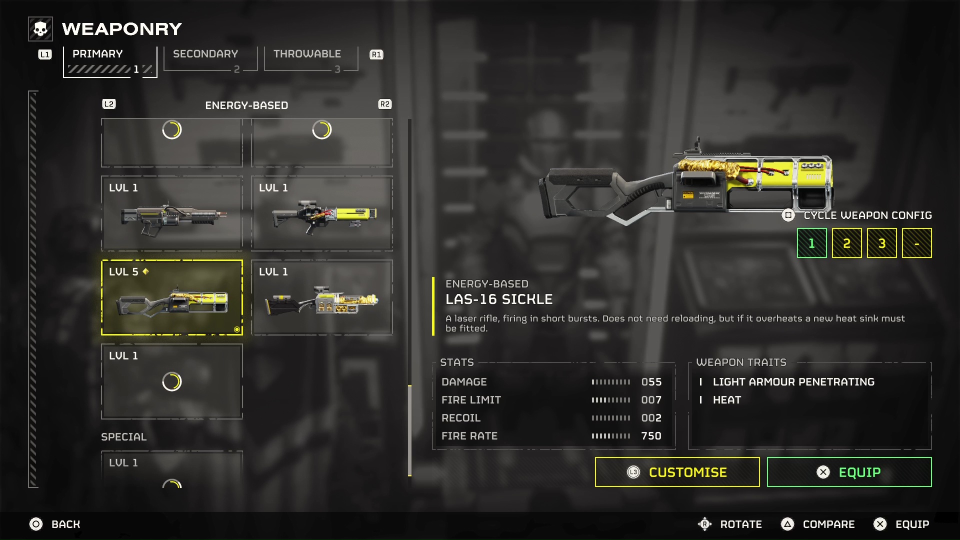 Helldivers 2 weapon customization and attachments