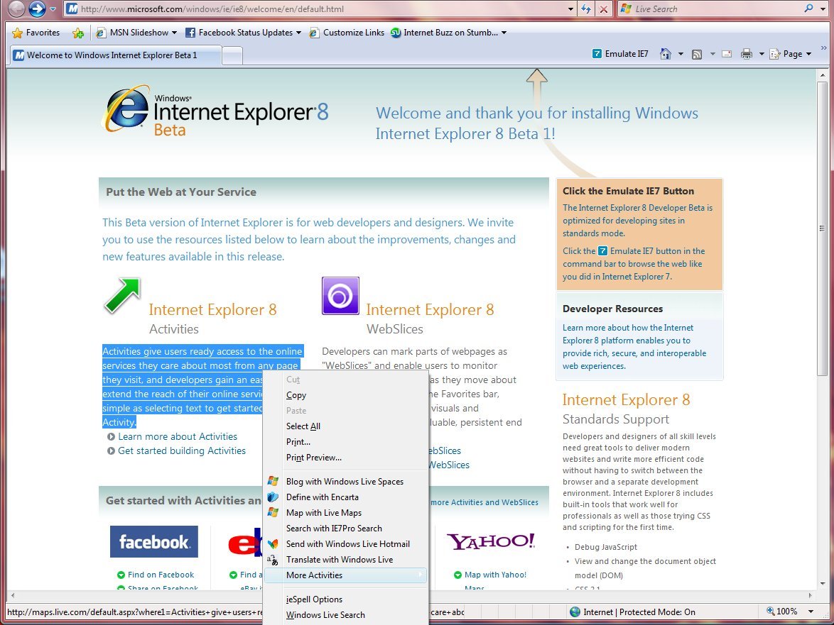 IE9: faster than IE8 and with smoother corners