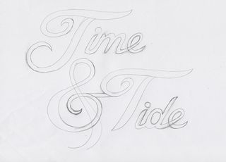 Stage three - I started constructing the typography by hand because I find it easier and I like the imperfections it creates