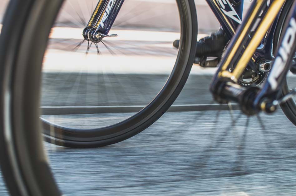 Flashes of gold adorn the bikes
