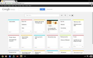 Keep will integrate with Google Drive, but the web interface is very basic.