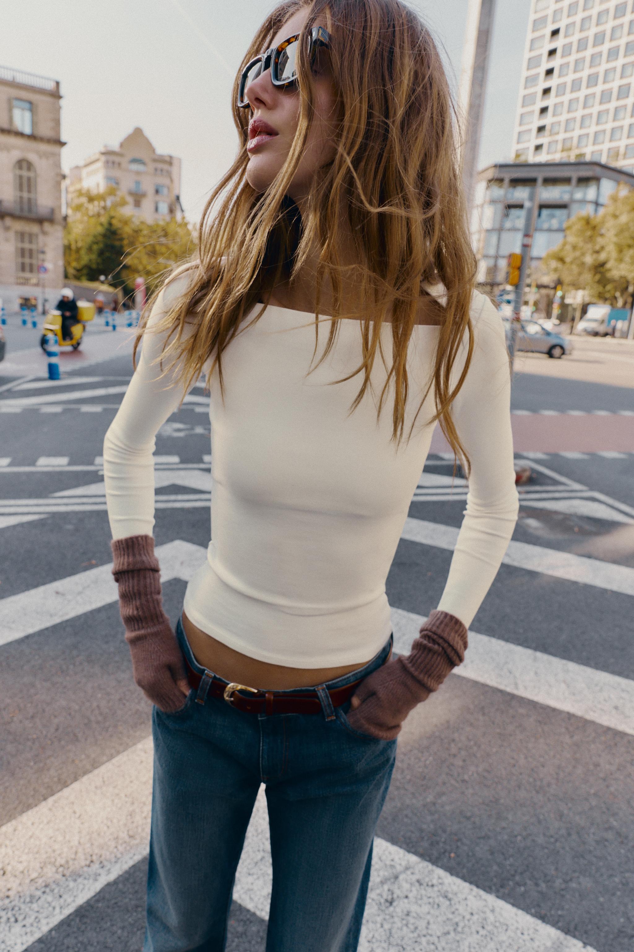 Rib Long Sleeve T-Shirt