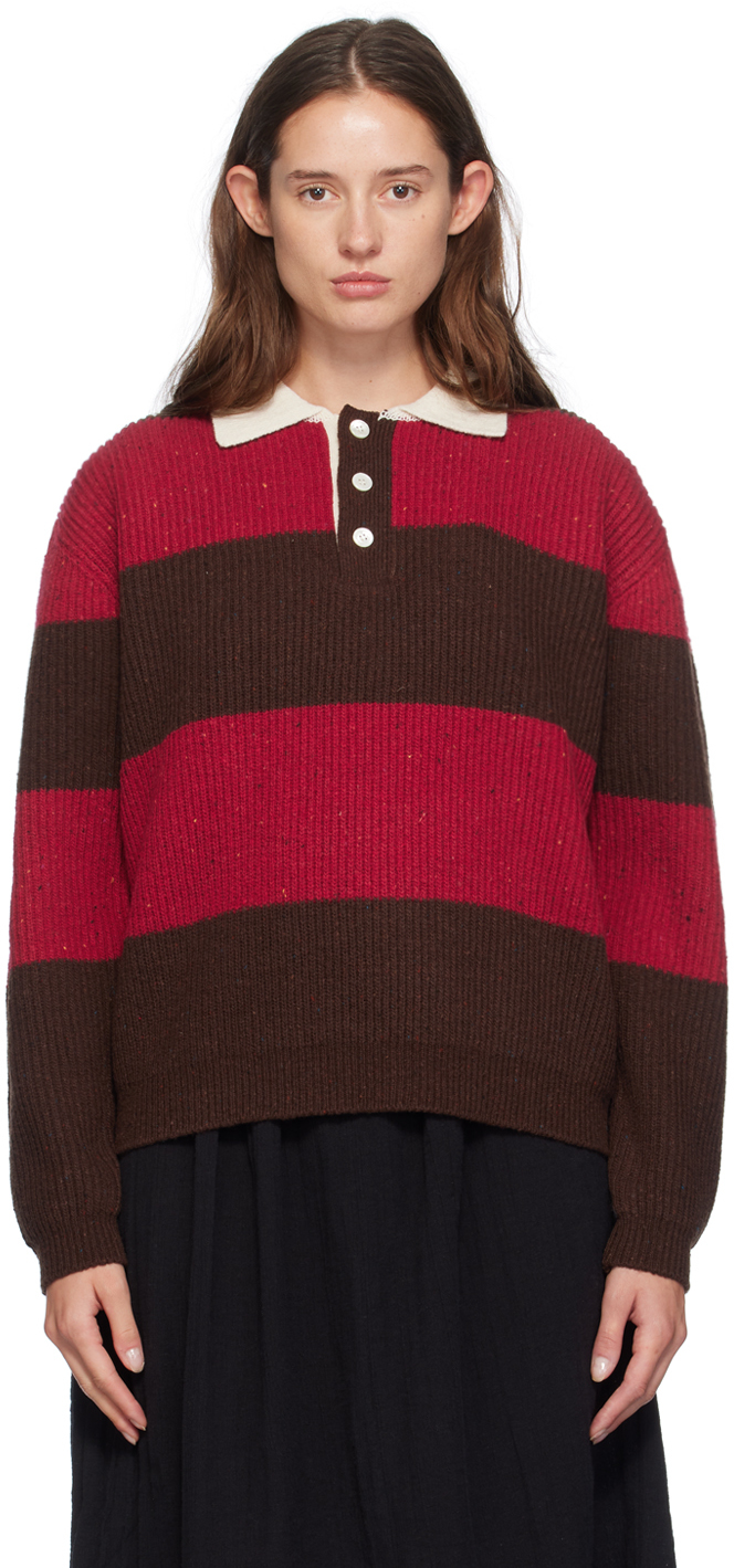 Red & Brown Chunky Polo