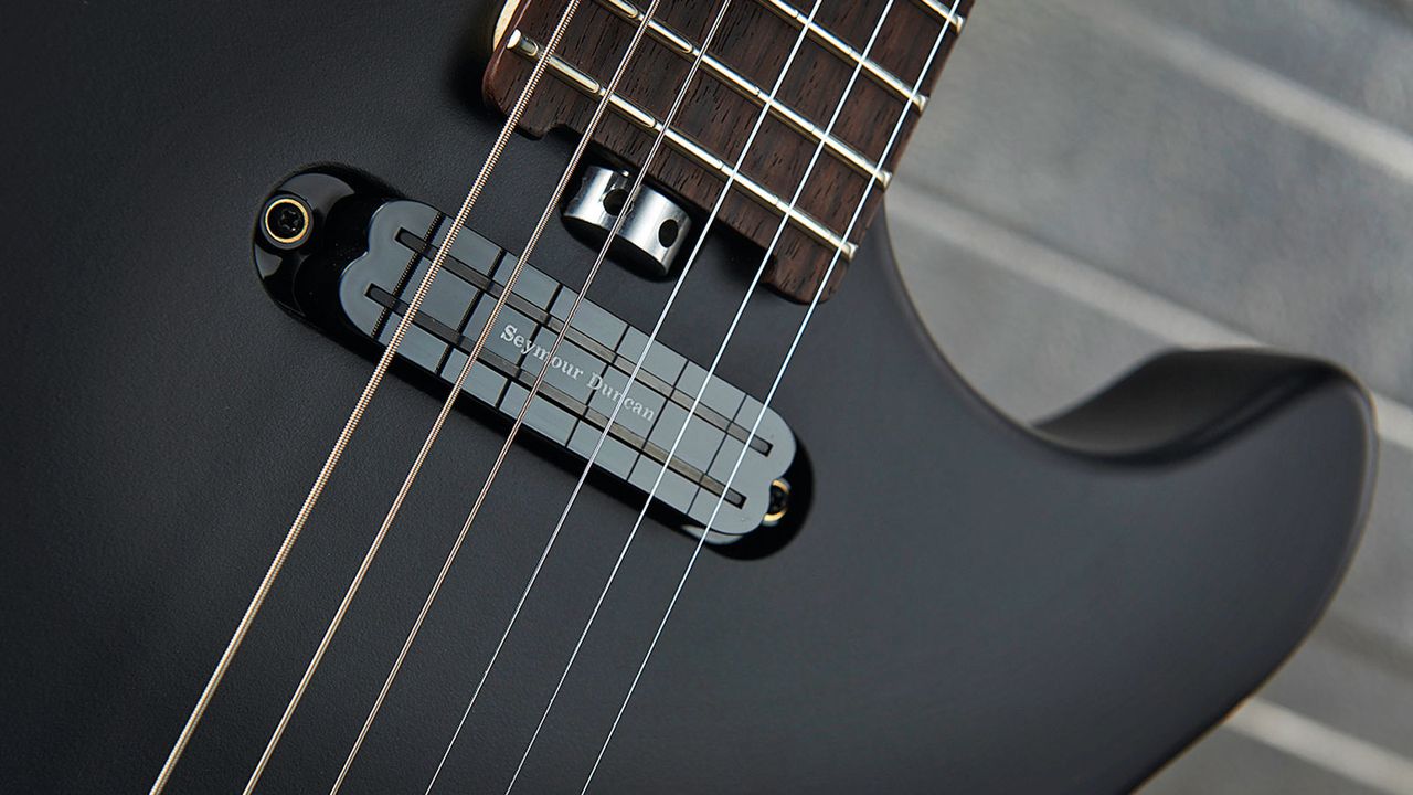 The MA-1 comes with a Seymour Duncan Cool Rails humbucker at the neck