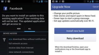 Facebook Android app beta updates