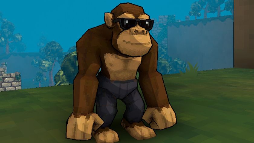 Cool gorilla in sunglasses from Megabonk