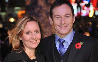 Jason Isaacs, who stars as Lucius Malfoy arrives with wife Emma for the world premiere of Harry Potter and the Deathly Hallows.