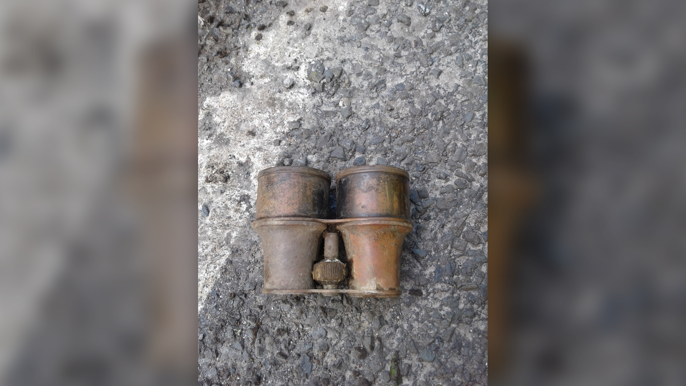 Binoculars found at 5 Mile Lane date to World War II.