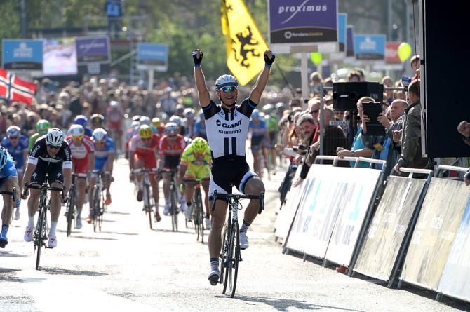 Marcel Kittel (Giant-Shimano) wins his third straight Scheldeprijs