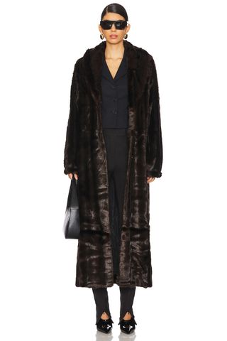 Dixie Faux Fur Long Coat