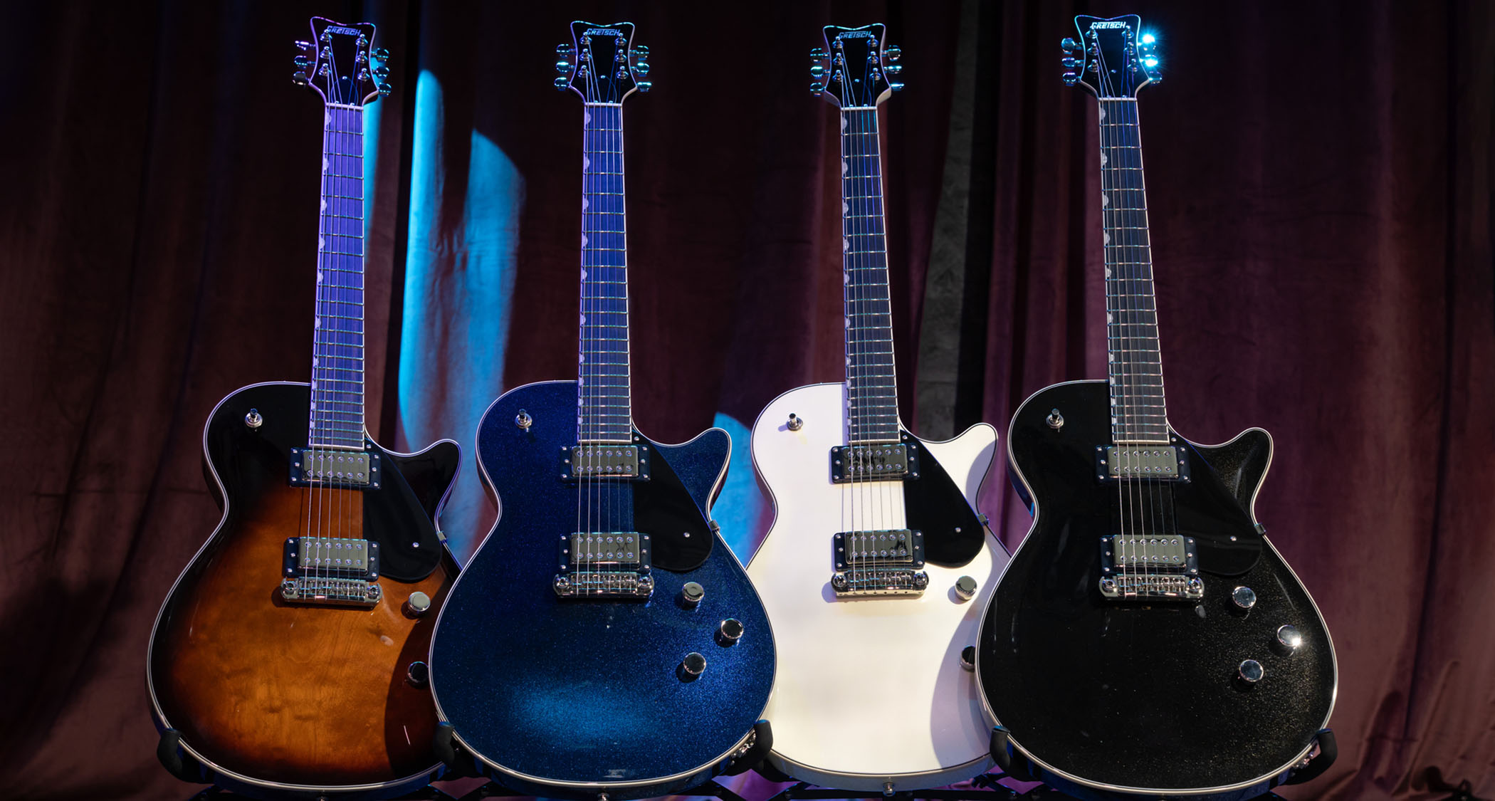 The Gretsch Electromatic Premier Jet reinvents the classic singlecut. Yes, there is the chambered body as before but with a compound radius fingerboard, Twin Six pickups, and contemporary touches such as Luminlay side-markers it is very much a modern update.