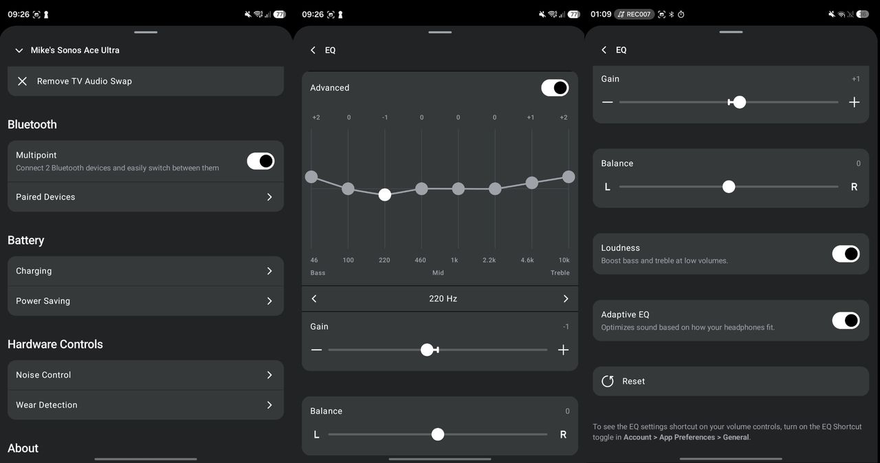 Sonos Ace Ultra app connection