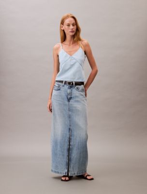 Denim Maxi Skirt