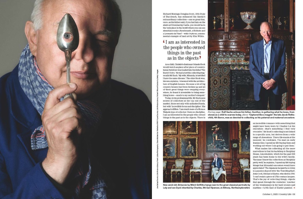 Magazine spread from Country Life 1 October 2025