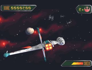 History of Star Wars PlayStation games; a spaceship