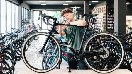 Bike shop with gravel bikes