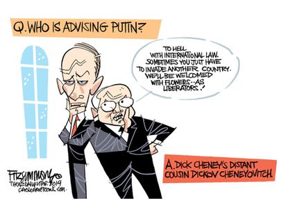 Political cartoon Russia Putin