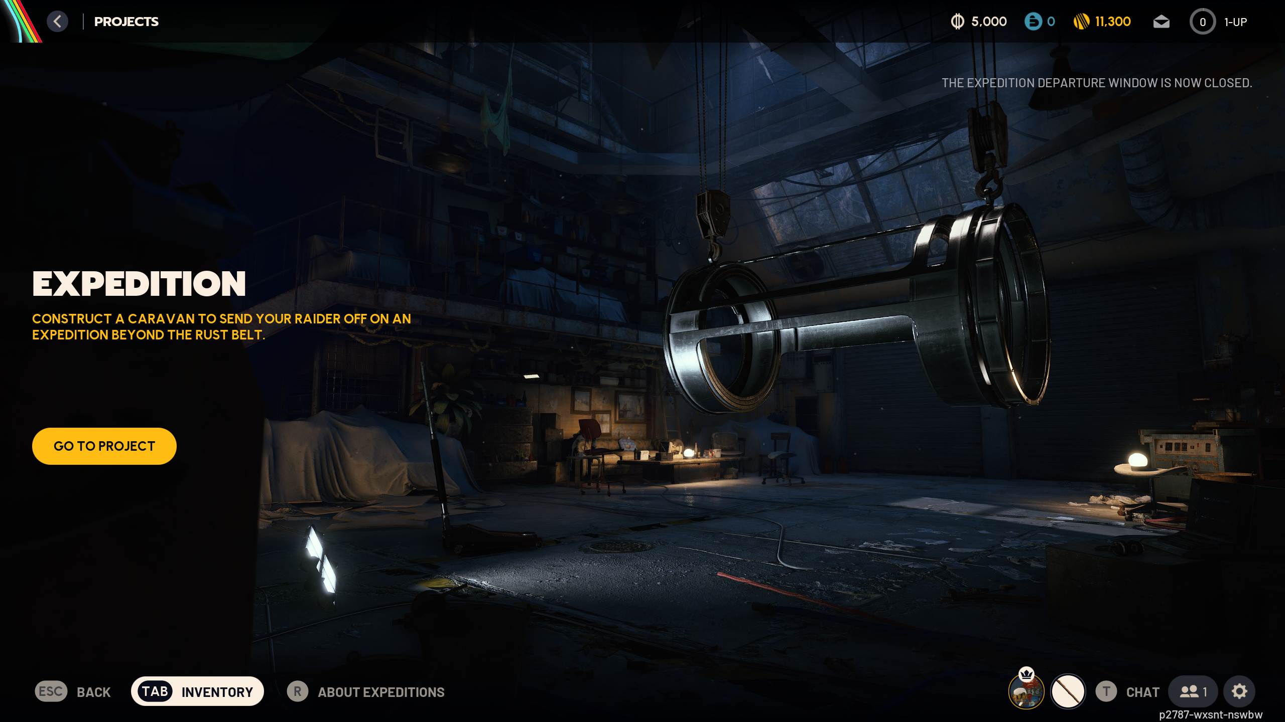 Arc Raiders Expedition wipes: The Expedition Project menu, where you can start the process to retire your character and partially wipe your account.