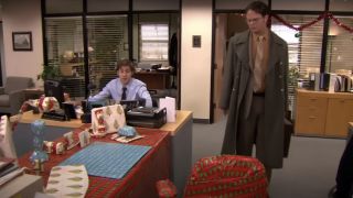 John Krasinski and Rainn Wilson on The Office
