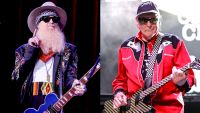 LEFT: Billy Gibbons of ZZ top at City Winery Nashville on September 29, 2025 in Nashville. RIGHT: Rick Nielsen of Cheap Trick performs at Ascend Amphitheater on August 14, 2025 in Nashville . 