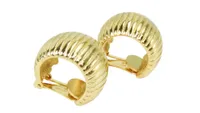 Dior gold huggies earrings from Vestiaire Collective