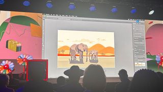 Illustrator updates elephant