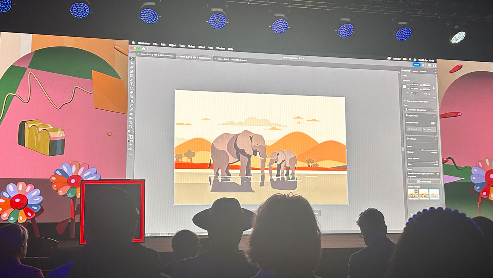 Illustrator updates elephant