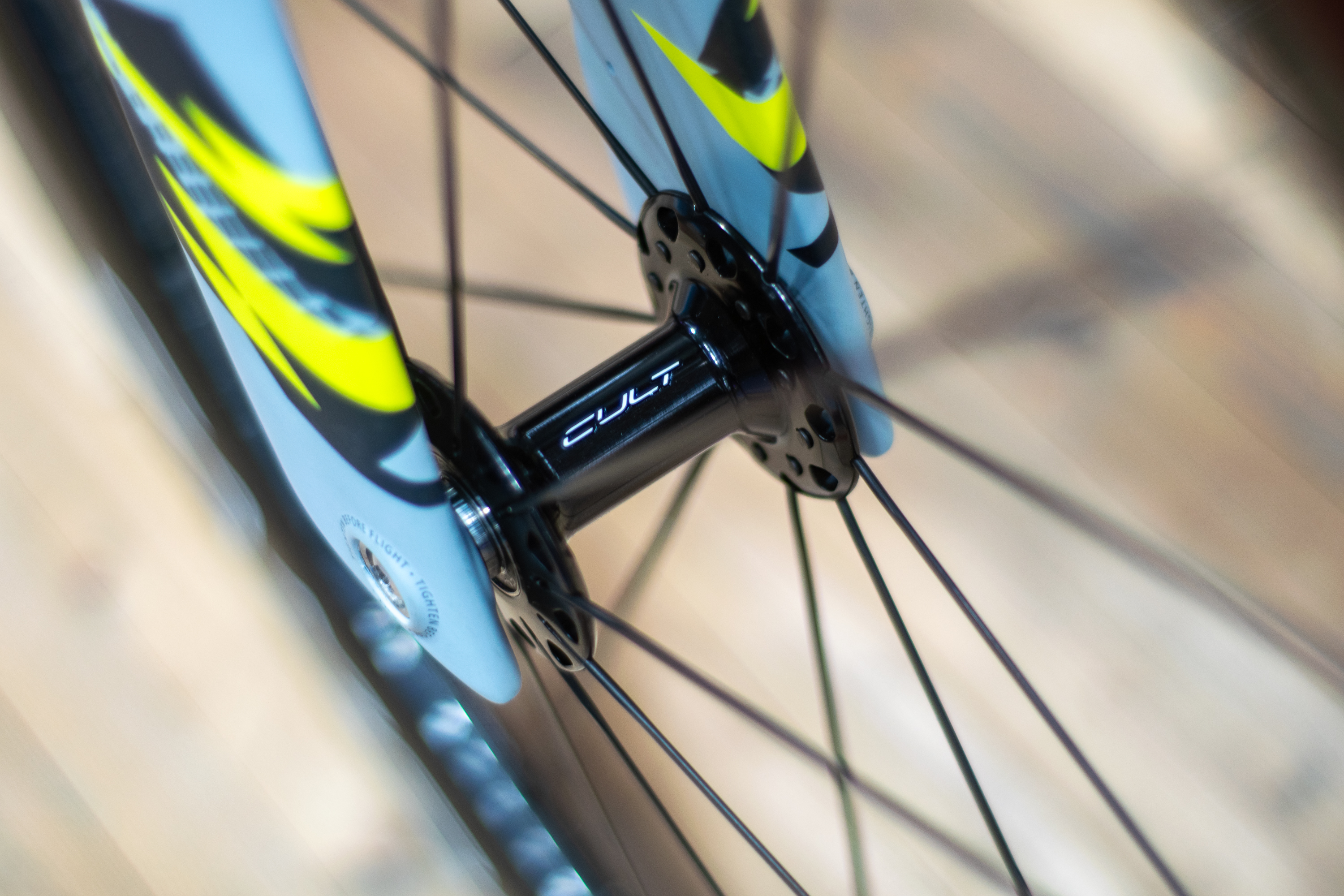 A Colnago T1RS track bike in a velodrome