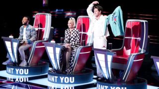 John Legend, Gwen Stefani and Niall Horan on The Voice.