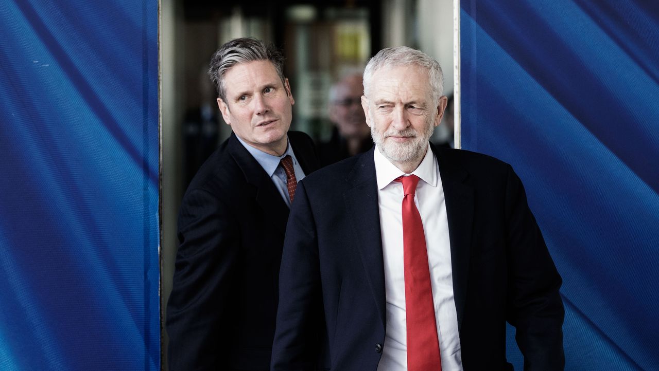 Keir Starmer and Jeremy Corybn