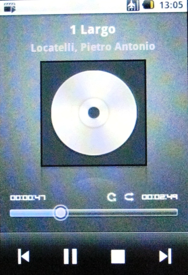 LG optimus gt540 music player 1