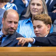 Prince George and Prince William at Wimbledon