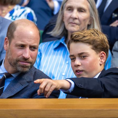 Prince George and Prince William at Wimbledon