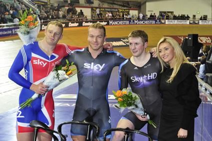 Sir Chris Hoy wins the sprint