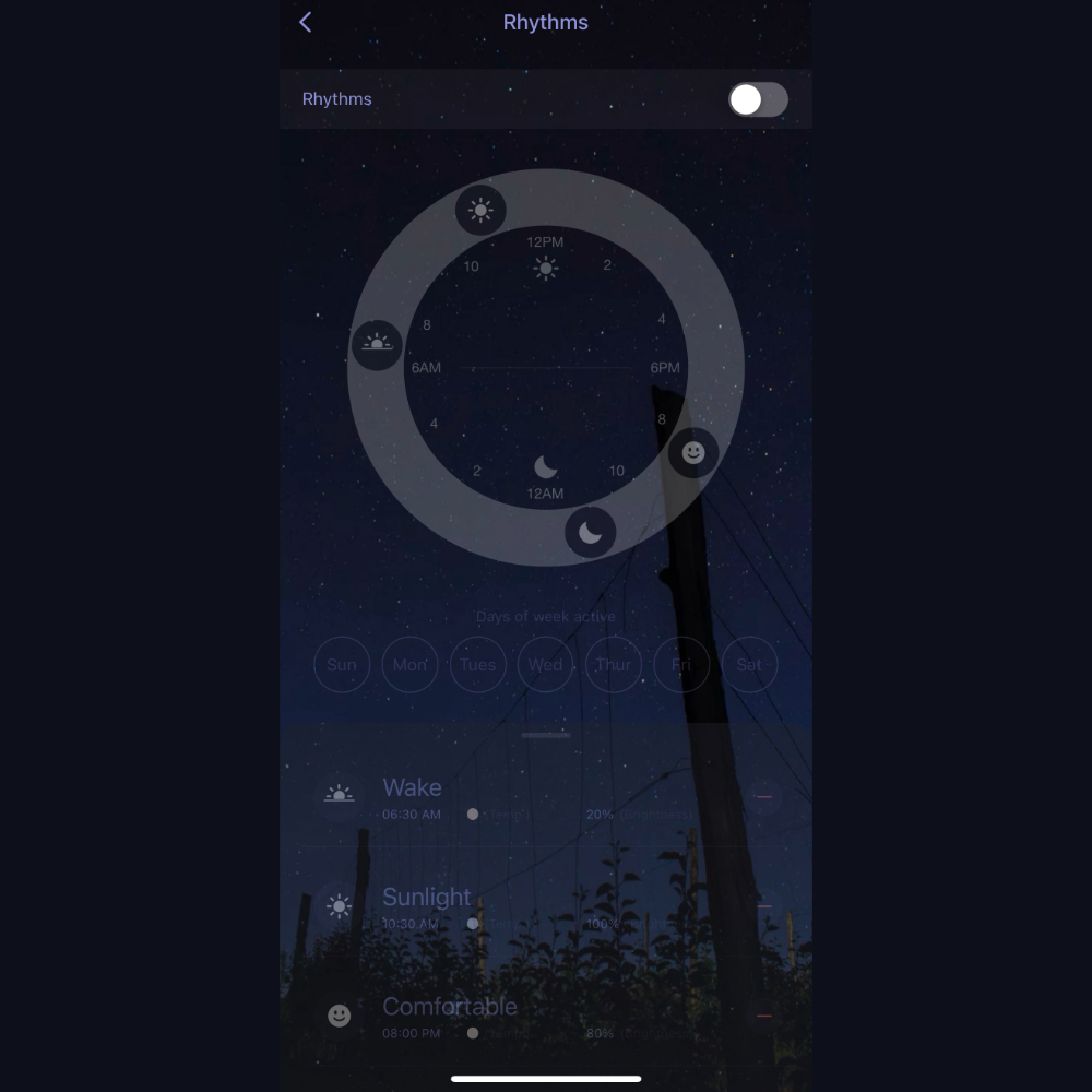 Fitop Smart Bulb, one of the bed LED bulb, circadian rhythm settings