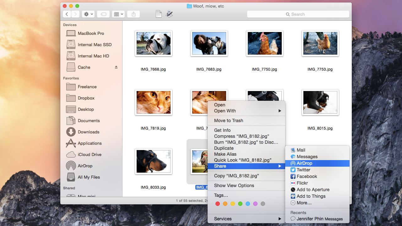 43. Throw files from your Mac to your iPhone