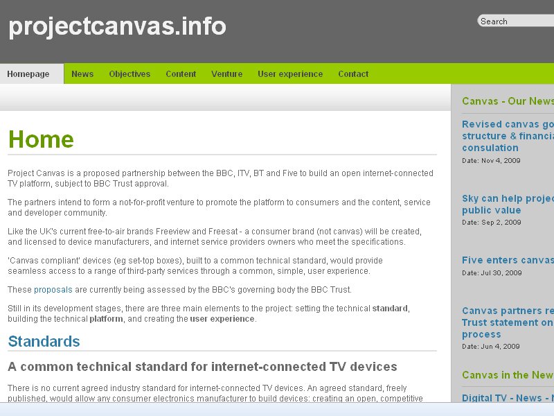 Project Canvas - another step closer