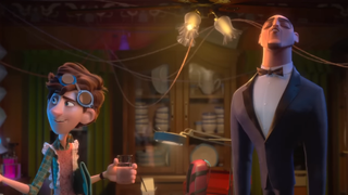 The two main characters in Spies in Disguise.