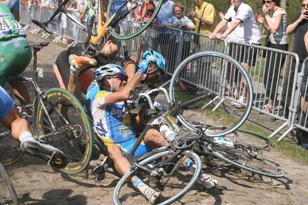 Crashes were frequent even in the dry conditions