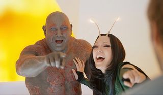 Guardians of the Galaxy Vol 2 Drax and Mantis Laughing