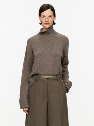 High-Neck Wool Jumper