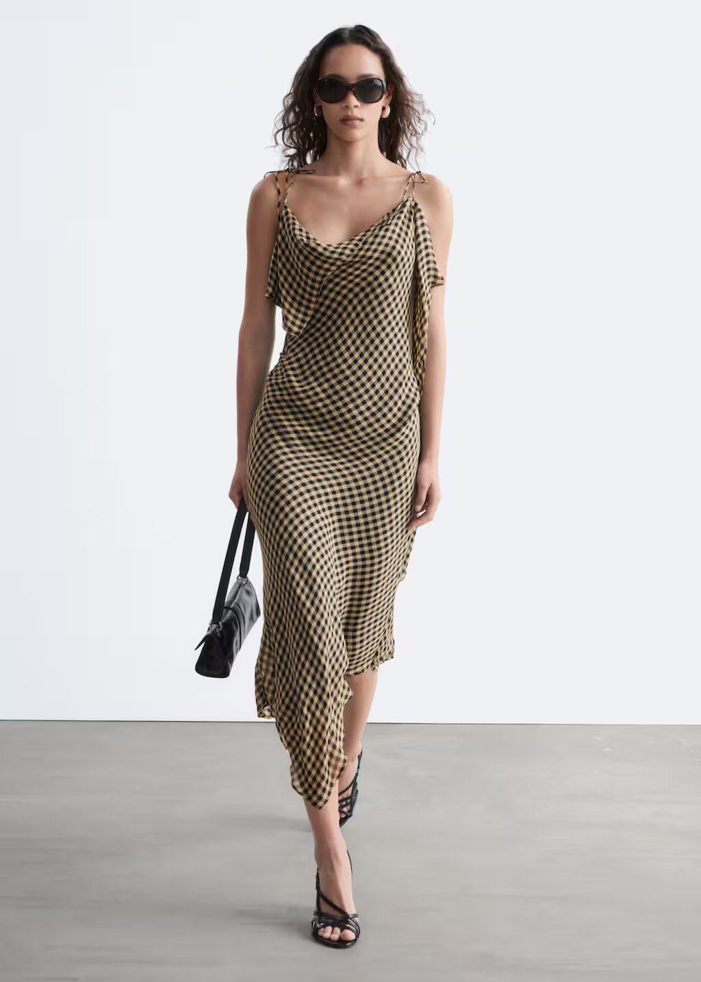 Draped Midi Dress