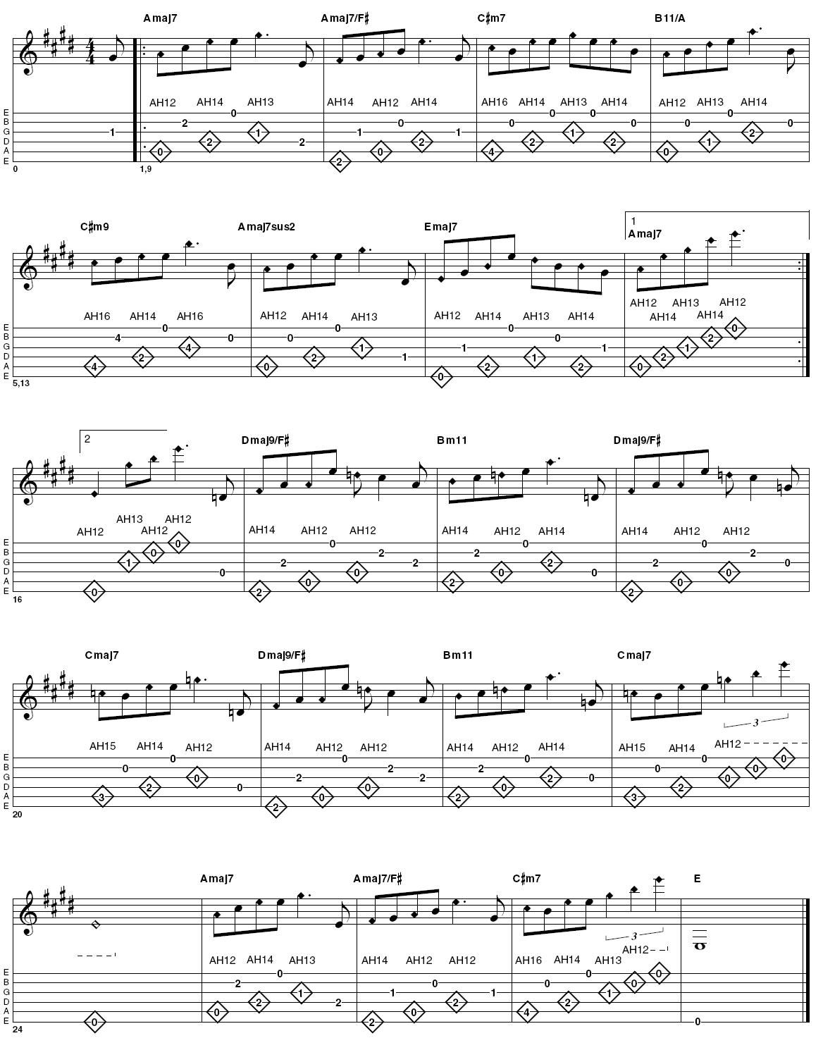 Tab: Play acoustic like Gordon Giltrap