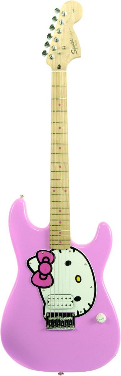 Squier's Hello Kitty: pink and cute!