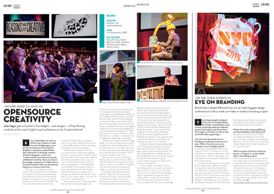 Reasons to be Creative festival