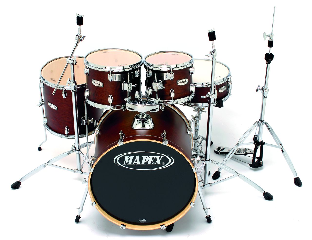 The VX Jazz bass drum retains the generous 18" depth.
